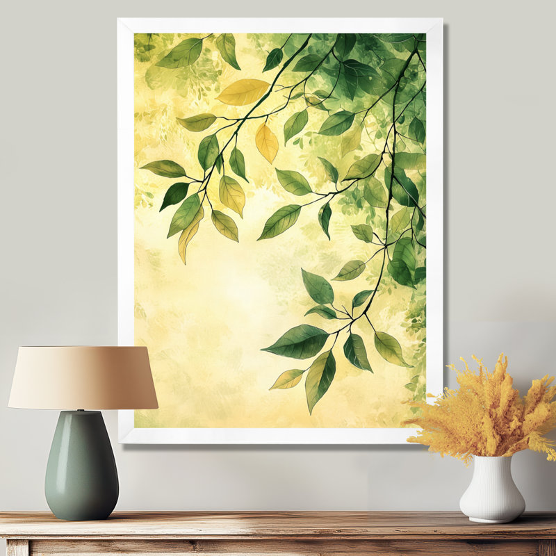 Tayla - art mural floral, H 20 po x l 12 po, Blanc, Picture Framed