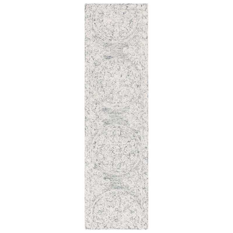 Lauren Ralph Lauren Hand Tufted Wool & Cotton Damask Rug, Runner 2'3" x 8'