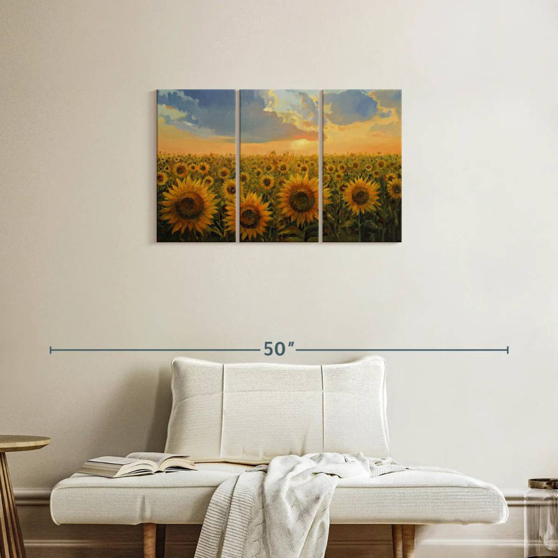 Champ de tournesols Alvord, H 20 po x l 33 po