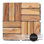 12'' L x 12'' W Solid Wood Interlocking Deck Tile in Natural