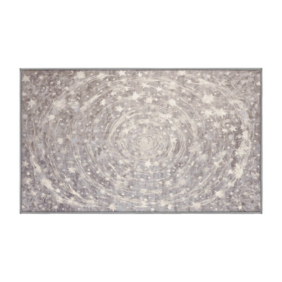 Machine Washable Gray Area Rug