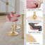 Sunizona Upholstered Adjustable Height Counter Stool with Metal Frame-237061640-237061641