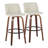 Thea 30" Fixed-Height Bar Stools with Bent Wood Legs & Round Footrest-94352148-129427561-129427576
