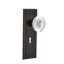 Crystal Egg & Dart Interior Mortise Door Knob