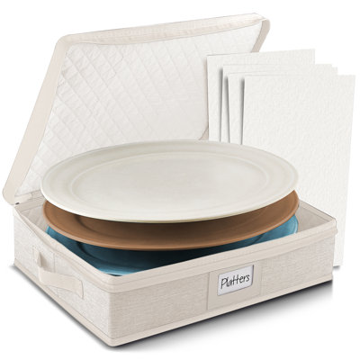Étui de rangement rigide en porcelaine fine