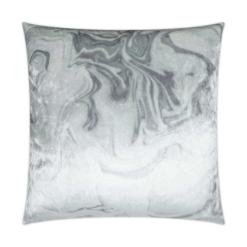 Coussin décoratif Ural, Brume, Carré 22 po
