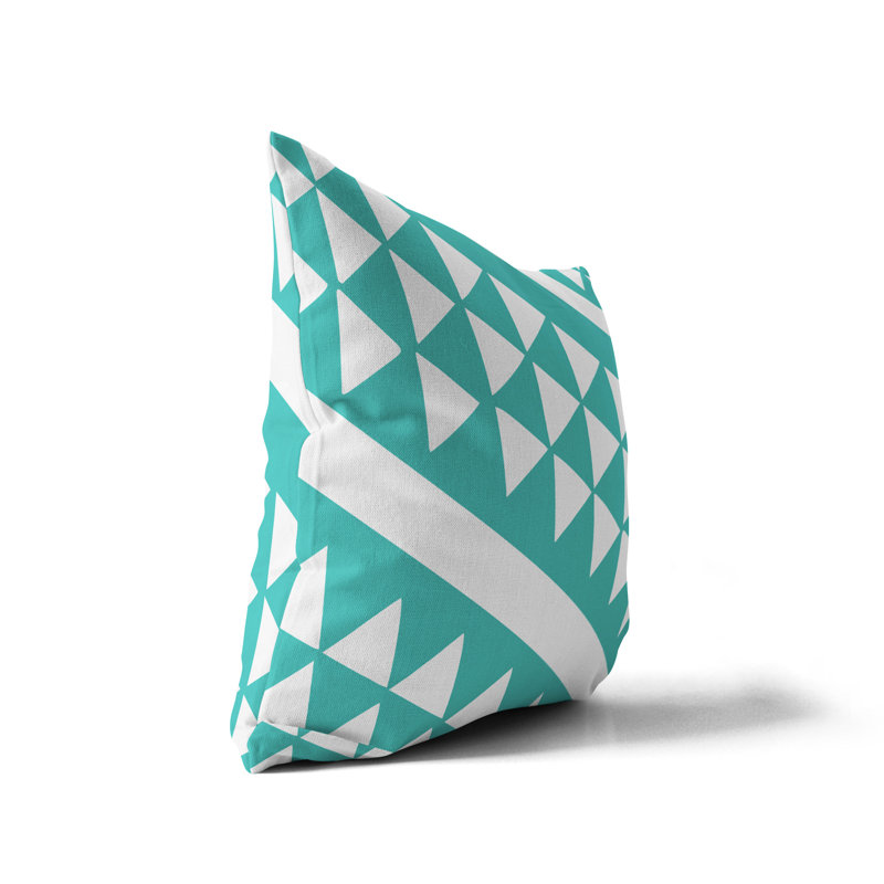 Housse de coussin d'extérieur carré et insert, L 15 po x H 15 po, Menthe