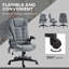 Fauteuil de bureau vibrant à 6 points avec massage lombaire-1803639232