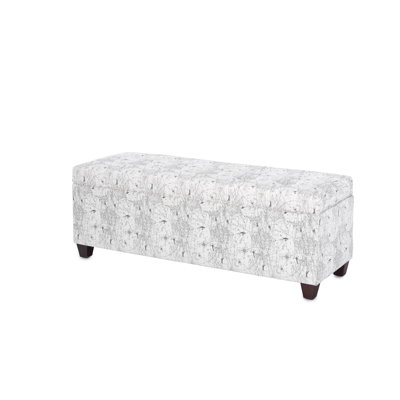 Cappiello Upholstered Flip Top Storage Bench