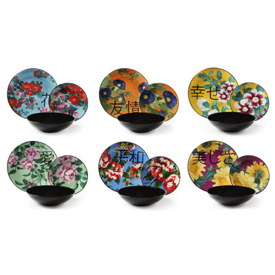 Furisode 18 Piece Dinnerware Set - Service for 6