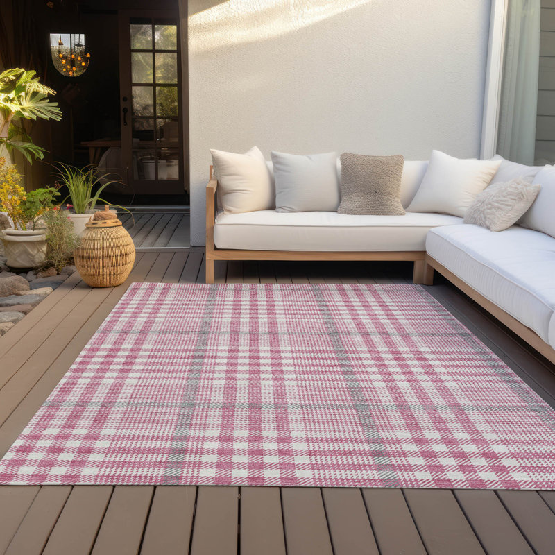 Tapis intérieur / extérieur lavable à la machine Chayden ACN1054, Rectangulaire 8 pi x 10 pi