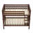 Twin over Twin Solid Wood Slat Standard Bunk Bed with Straight Ladder-73769011