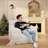 Compression Large Adult Corduroy Foam Filled Bean Bag Chair-106580566