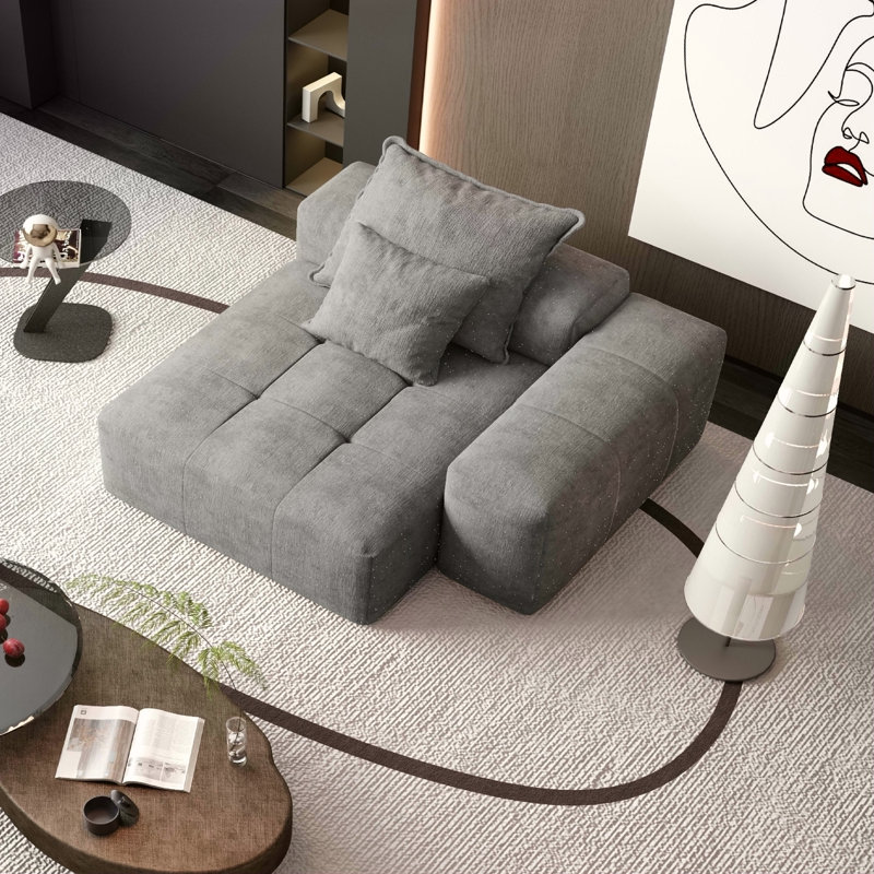 Canapé modulaire surdimensionné Modern, Gris