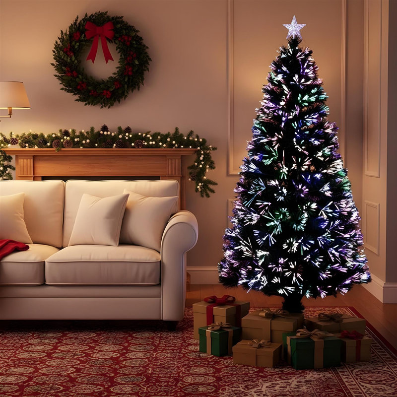 Lighted Artificial Christmas Tree, 3 ft.