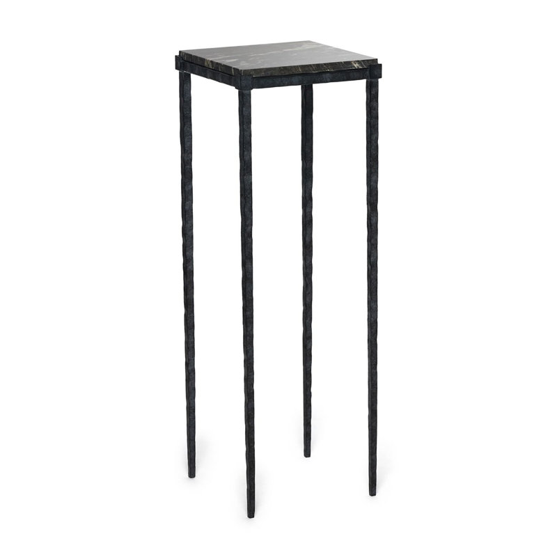 Grand piédestal Reese - gris anthracite martelé, H 42,5 po x l 14,5 po x P 14,5 po
