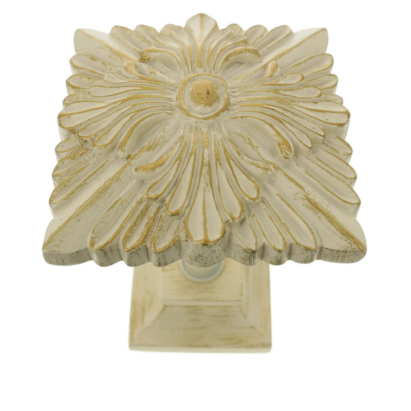 Retenue de rideau Carlson Drapery Medallion, Blanc doré de France