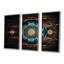 «Cosmic Unity Mystic Star - Boho Mandala», ensemble de reproductions d'art mural-108309413-108309415