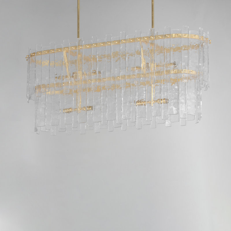 Warren-Linear Pendant, Gold Leaf