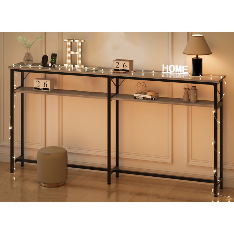 Preiser Console Table, Gray