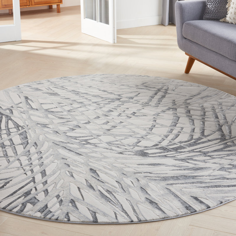 Bonna Abstract Indoor Rug, Round 5'3"