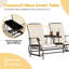 Chaise berçante d'extérieur en métal