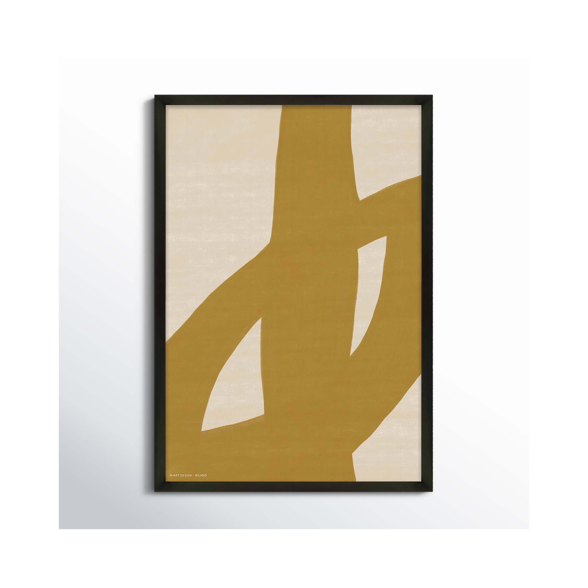 Form And Fusion 1 by Romina Gadler, Black Framed Paper, 38" H x 26.5" W x 1.25" D