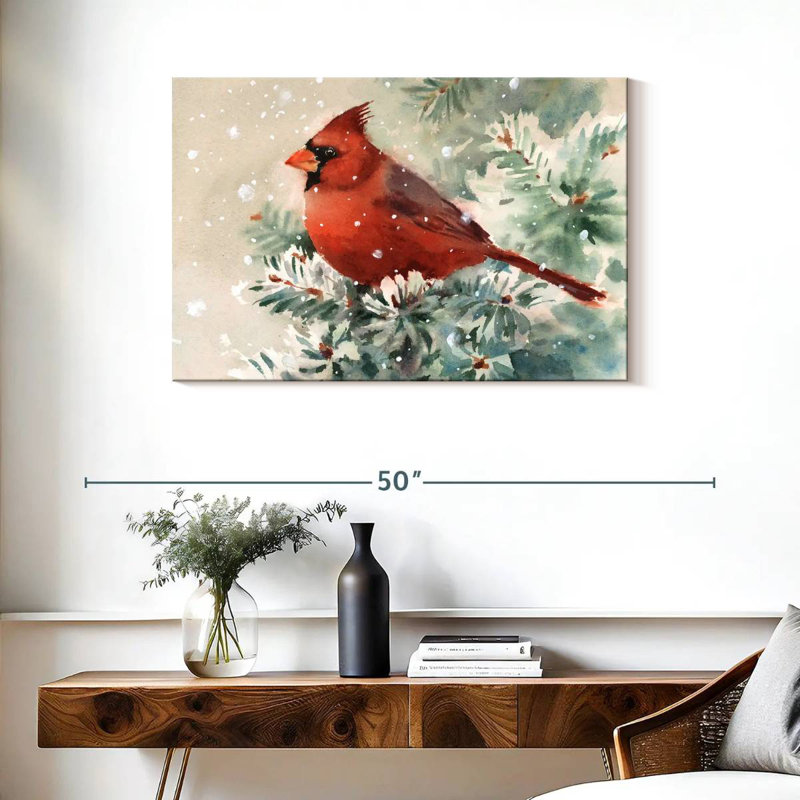 Brampt Cardinal Bird, 24" H x 36" W