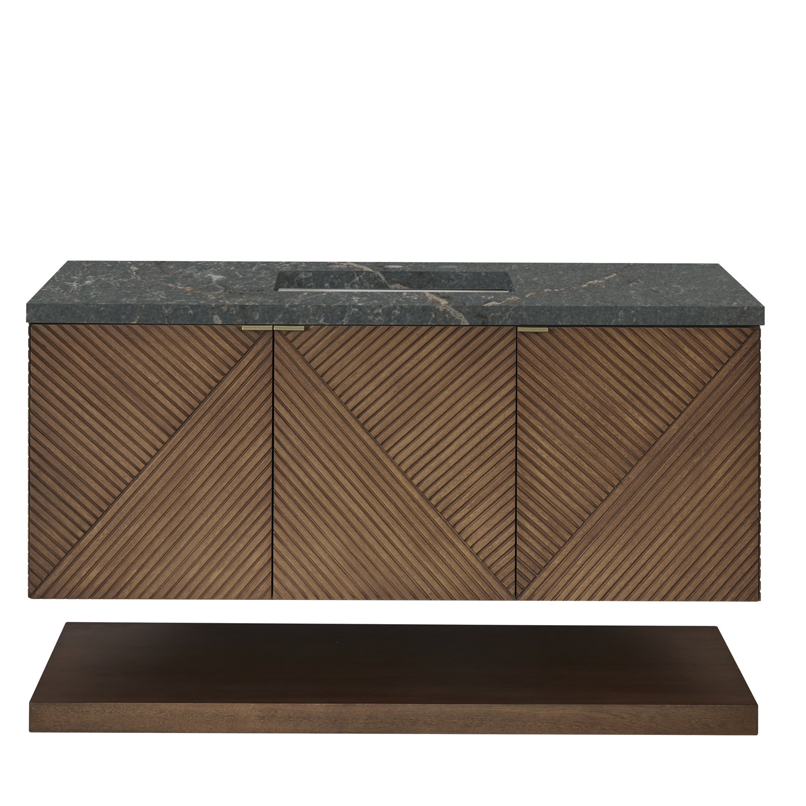 Marcello 48'' Single Bathroom Vanity, Parisien Bleu Quartz