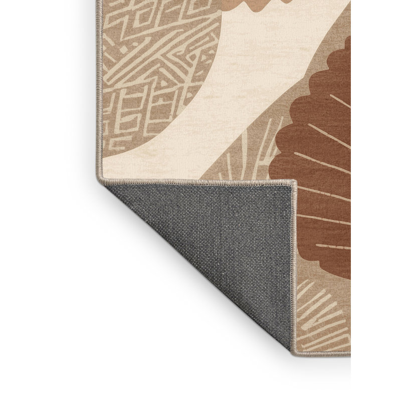 Tapis moelleux moelleux à motif de blocs d'inspiration mondiale Paramus Empanadas, 2 x 5