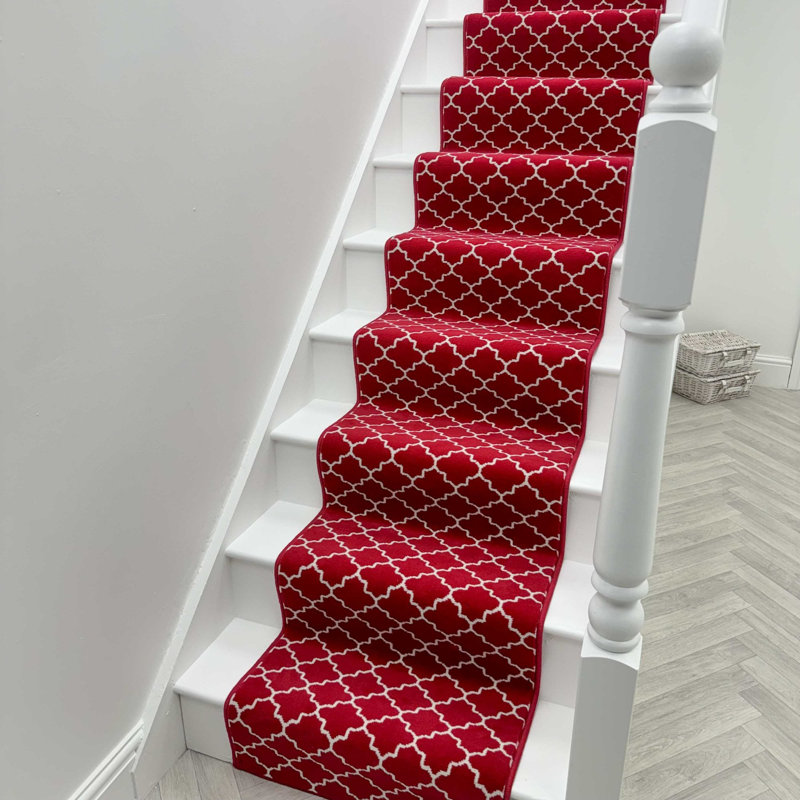 Stair Runner Geometric Area Rug, Runner 60 x 450 cm