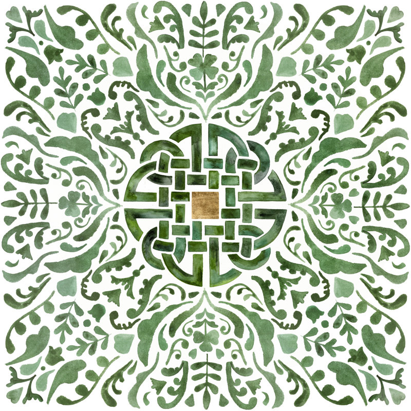 Celtic Knot III by Victoria Borges - Wrapped Canvas Painting, 30cm H x 30cm W