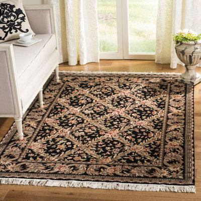 Royal Kerman 100% Wool Floral Pattern Rug