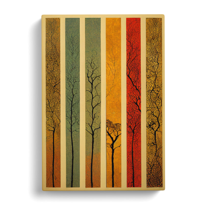 Tree Scroll - Wrapped Canvas, 50cm H x 35cm W x 3cm D