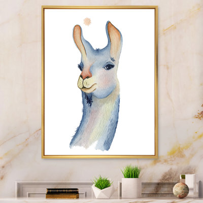 Adorable personnage de lama III - peinture