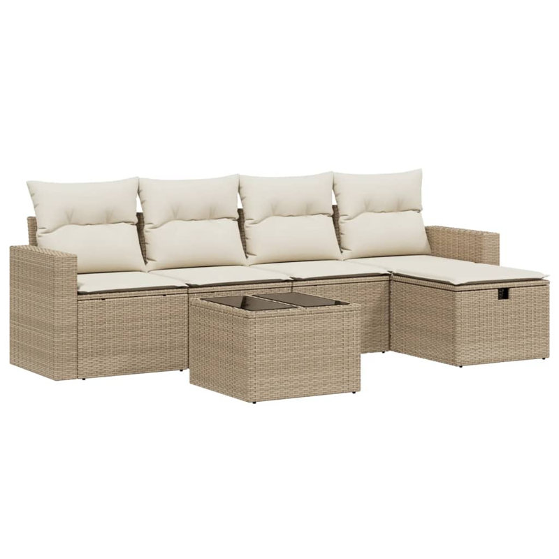 Ensemble de canapé de jardin Vidaxl beige