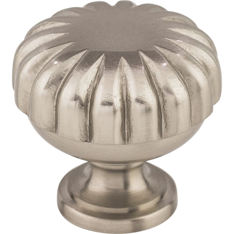 Melon 1 1/4" Diameter Round Knob, Brushed Satin Nickel