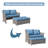 Frett Wicker 2 - Person Patio Conversation Set with Cushions-56262268