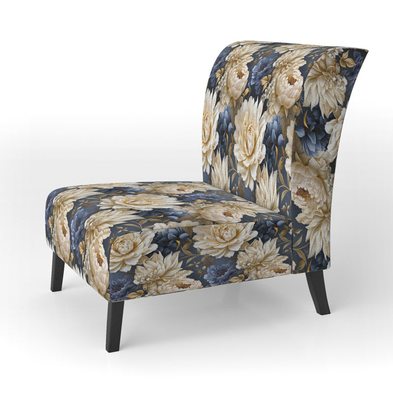 Fauteuil de chambre rembourré Botanical Damask Haven
