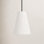 Grove Single Light Linen Blend Steel Dimmable Pendant