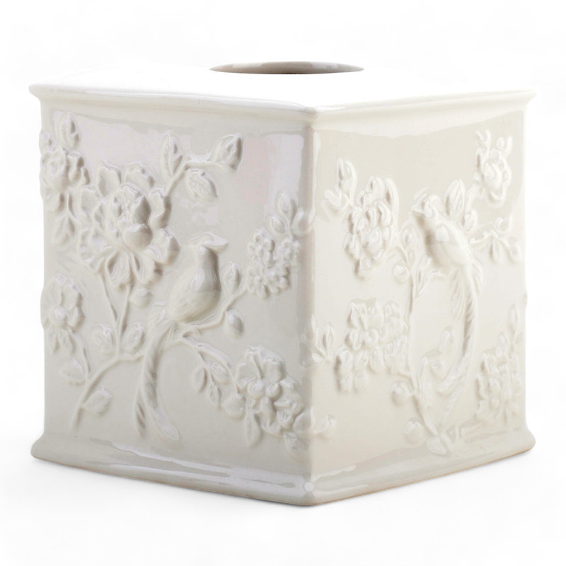 Tissue Box Cover, Off White