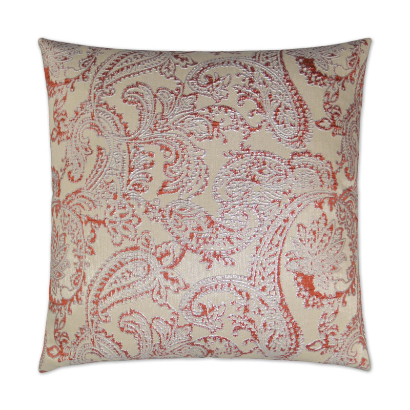 Tango Square Pillow Cover & Insert, 24"H x 24"W, Orange