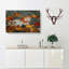 Leaves In Autumn In Abstract - Wrapped Canvas-55309603