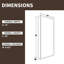 Pharmacie l 15 po x H 36 po avec tablettes réglables en verre, charnières à fermeture douce, porte réversible-1003354745