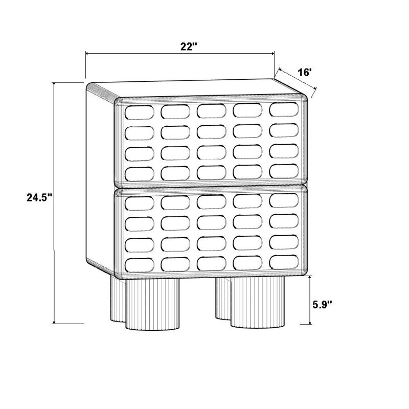 Astor 22" Nightstand