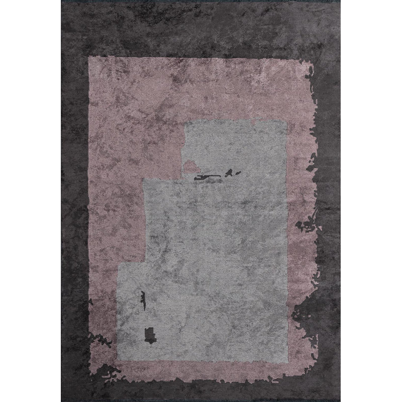 Anadalay Abstract Hand Loom Indoor / Outdoor Area Rug, Rectangle 6'6" x 9'10"