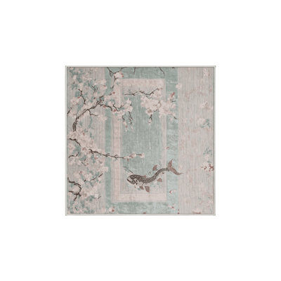 Machine Washable Beige Area Rug