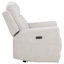 Fauteuil inclinable électrique Heitzman en chenille ivoire-122505244
