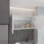 Armoire murale H 19 po, deux portes, deux tablettes internes, blanc