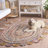 Rubenstein Hand Woven Jute, Cotton Abstract Rug-1709318611